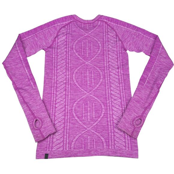 LULULEMON Rest Less Pullover Size 6 Heathered Ultra Violet - Picture 7 of 8